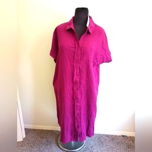 Paintcolors Button Front Maxi Dress Size XXlarge Brand New With Tags